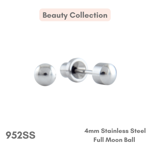 Stainless Steel – 4mm Full Moon Ball
