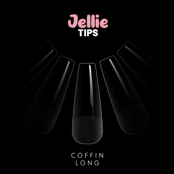Halo Jellie Nail Tips Coffin Long 120ct
