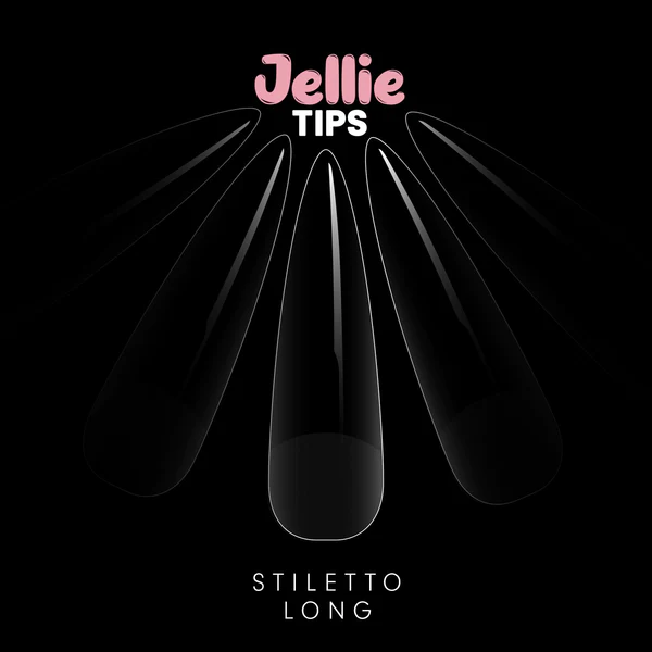 Halo Jellie Nail Tips Stiletto Long 120ct